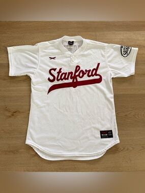Stanford Cardinal Baseball Jersey Mann #0 Mesh White Men’s M